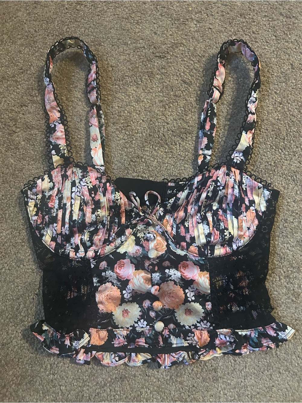 For Love & Lemons Gardenia Bustier Corset Top